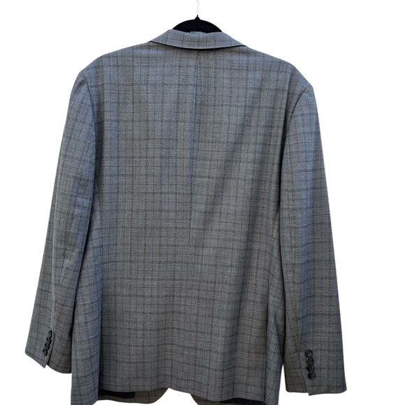 Bonobos Jetsetter Wool Windowpane Standard Fit Blazer/Jacket Men 40R Gray - Picture 6 of 11